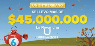 QUINI 6: Un Uruguayense apostador se llevó más de 45millones
