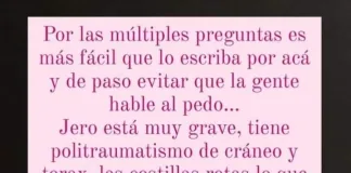 PIDEN CADENA DE ORACIÓN POR EL JOVEN TALENSE QUE SUFRIÓ UN GRAVE ACCIDENTE EN HERRERA