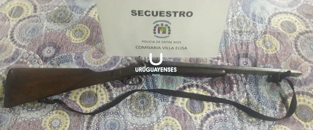Villa Elisa: La policía recupero un arma de fuego sustraída de un domicilio
