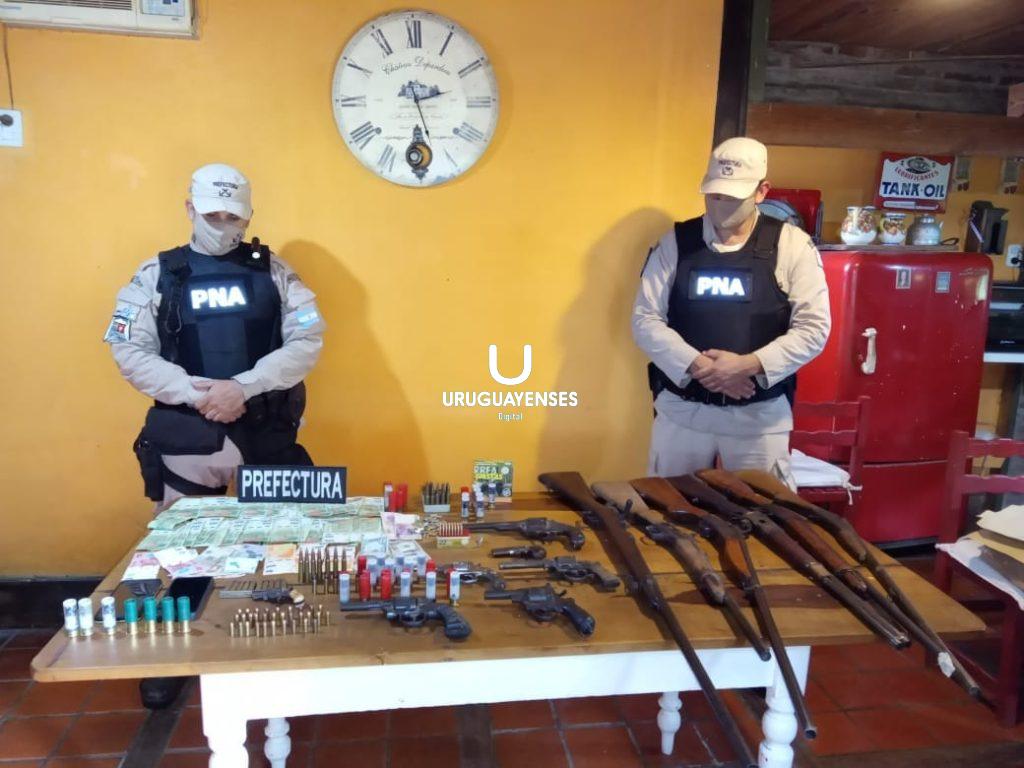 Colón: Prefectura allanó nueve domicilios y detuvo a una persona