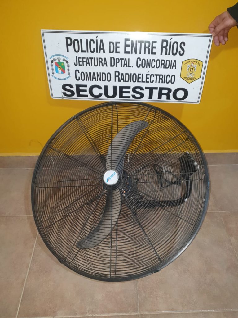 Detenido, tras robar un ventilador de un colegio