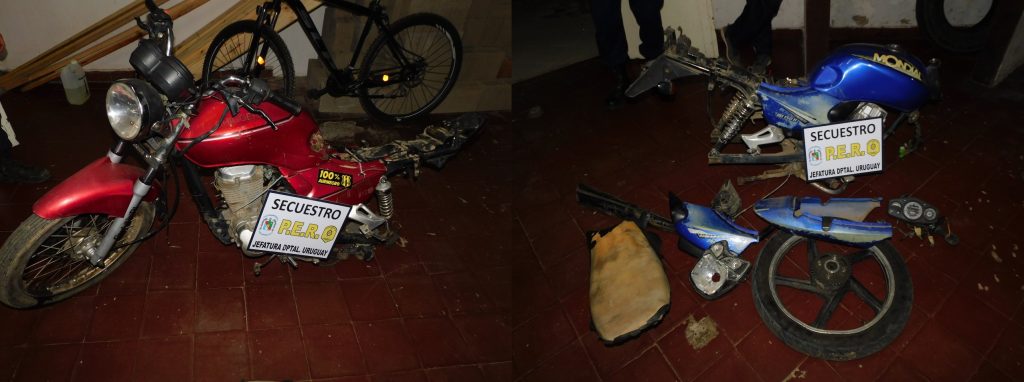 Secuestran tres motovehículos, dos de ellos con pedido de secuestro