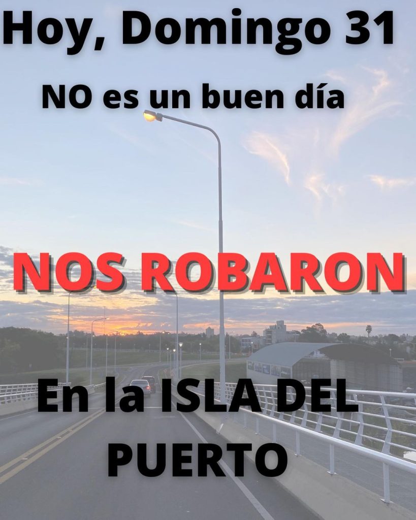 Malvivientes ingresaron y desvalijaron el local La Quinta de Sabores en la Isla del Puerto