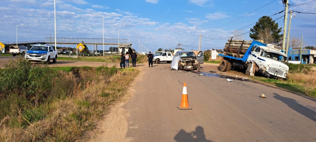 Accidente en la autovía Gral. Artigas a la altura del Km 250