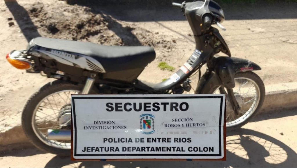 Fue recuperada moto que había sido sustraída en la Histórica en 2013