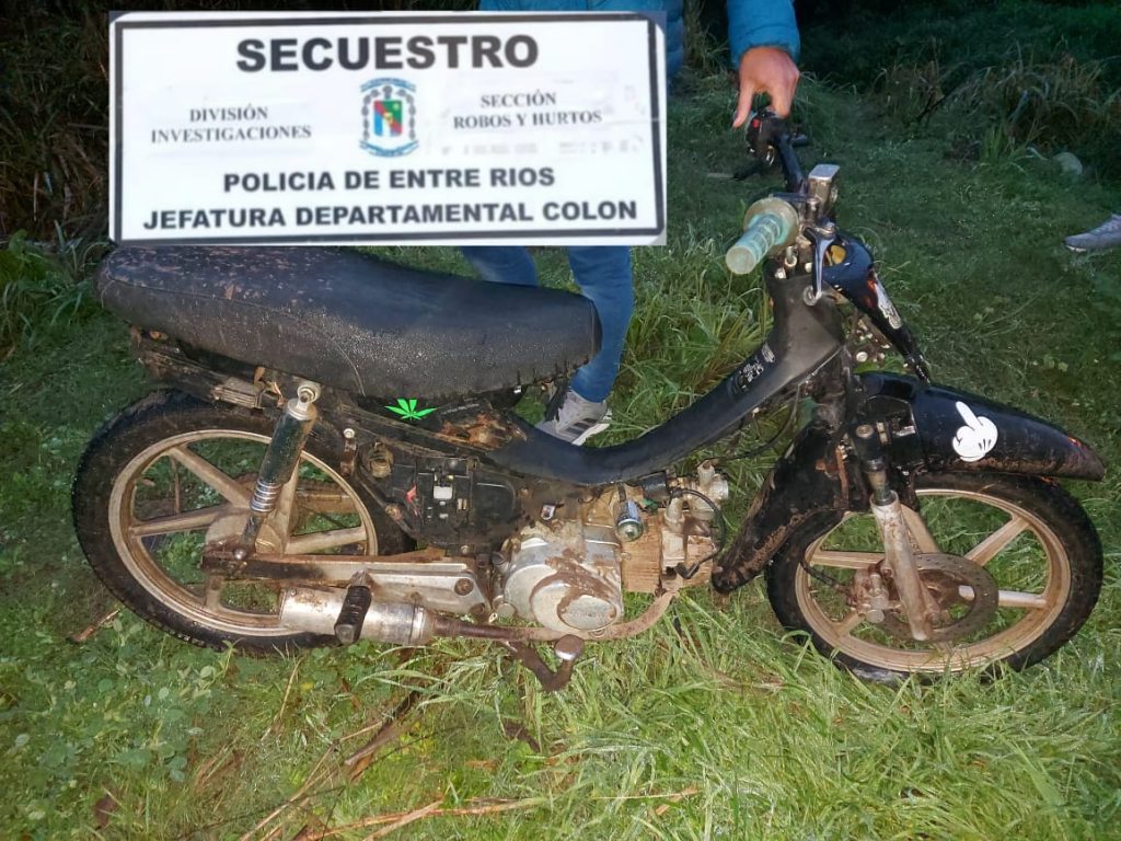 Secuestran una moto para establecer su procedencia