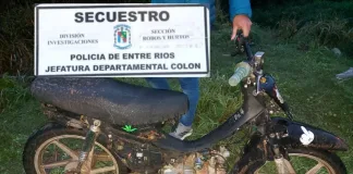Secuestran una moto para establecer su procedencia