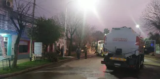 Principio de incendio en una vivienda