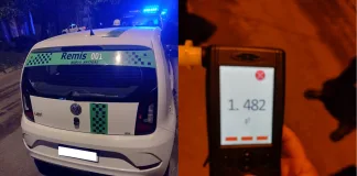 Remisero manejaba con 1,482 en alcohol en sangre