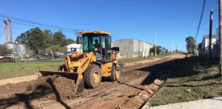 Comenzó la segunda etapa de pavimentación del Parque Industrial