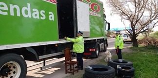 En un control Caminero encontraron neumáticos de contrabando