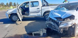 Accidente vial en la Autovía Artigas en el acceso a Termas Federación