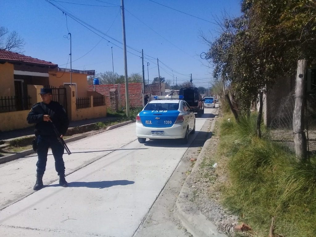 Allanamiento por el robo en una obra en construcción