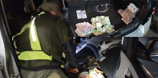 Gendarmería detuvo en Entre Ríos a un vehículo que llevaba más de 10 millones de pesos sin documentación