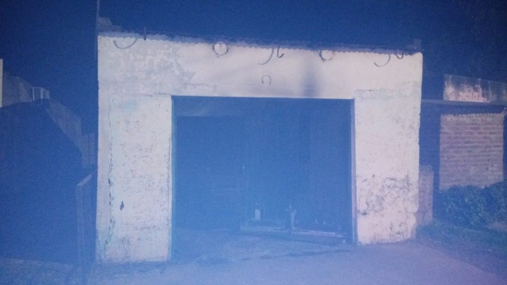Incendio en un galpón