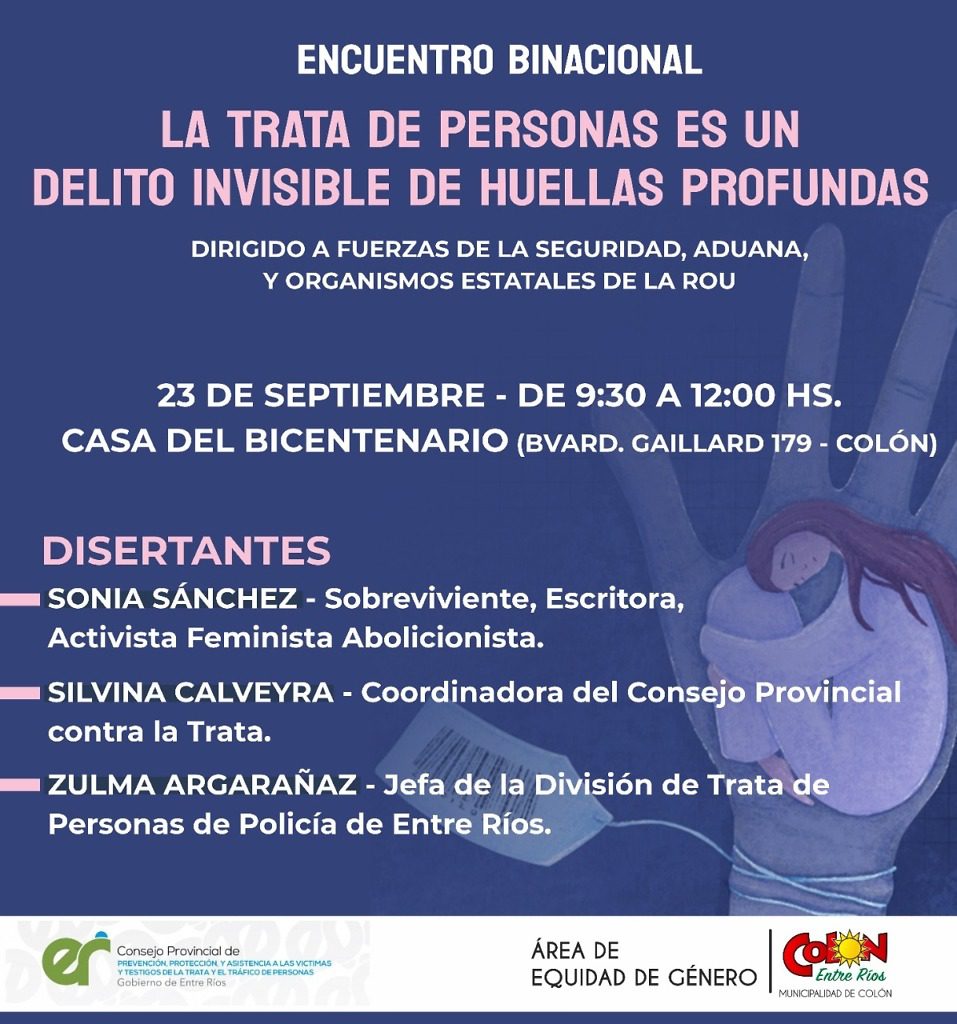 Se abordará la trata de personas y el delito invisible en Colón