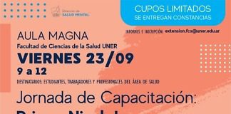 El 23 de septiembre capacitarán sobre la atención primaria en Salud Mental