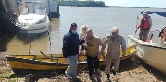 Prefectura rescató a un hombre en Paraná