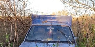 Una camioneta despisto en ruta 20