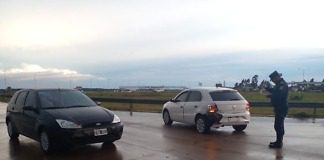 Accidente de tránsito en la Autovía