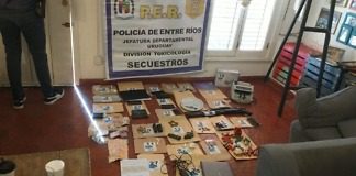 Policía de Entre Ríos y PNA, realizaron una veintena de allanamientos