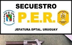 Concepción del Uruguay: Secuestran un arma de fuego
