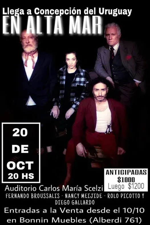 Una obra de teatro que no te podes perder, llega “En Alta Mar”