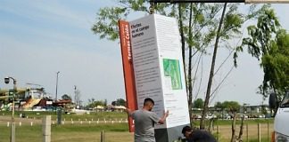 Se coloca cartelería turística en distintos puntos de la Ciudad de Colón