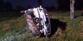 Vuelco sin lesionados en el km 169 de la autovía