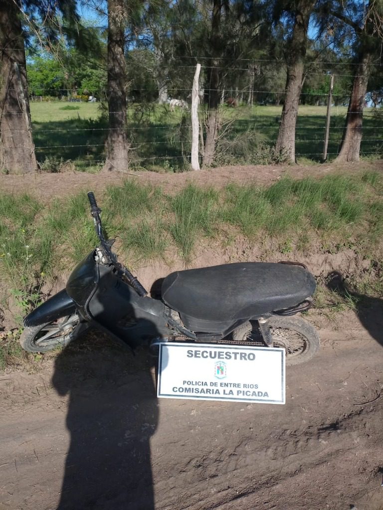 Recuperan una moto que había sido robada