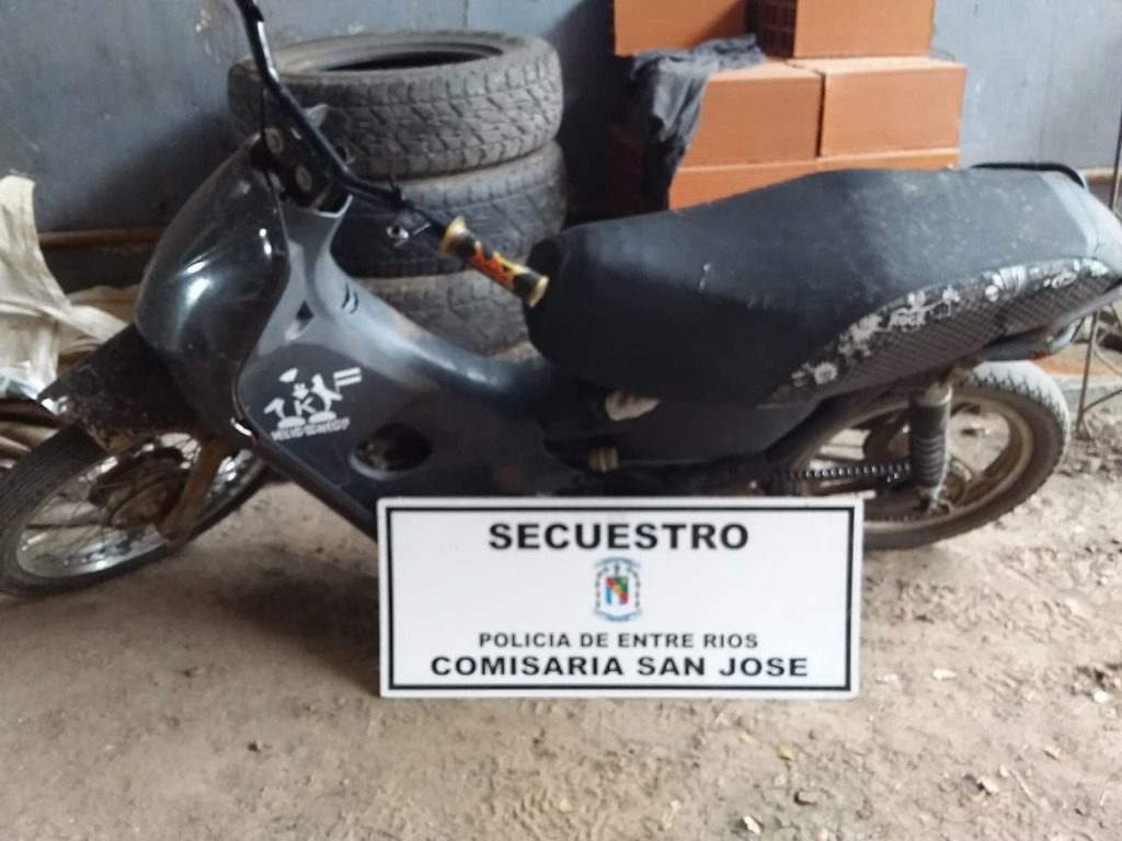 San José, Secuestran una moto con numeración adulterada