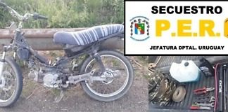 Recuperan moto recientemente robada