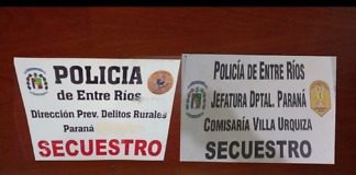 Paraná: En un control demoraron a cinco hombres con armas de fuego