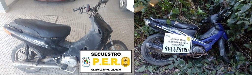 Secuestran dos motovehículos recientemente robados, que ya fueron entregados a sus dueños