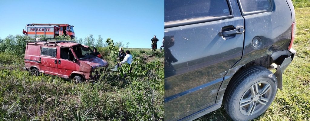 Accidente en Ruta 39 entre dos vehículos