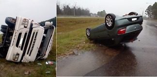 Dos siniestros viales en la Autovía Artigas y otro en Ruta Prov., N. 22