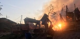 Se incendiaron dos viviendas, con pérdidas totales