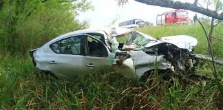 Fuerte colisión en Ceibas con participación de un Uruguayense