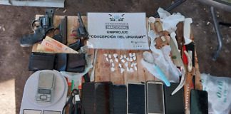 Concordia: Allanan un inmueble y detienen a dos personas que comercializaban estupefacientes y armas