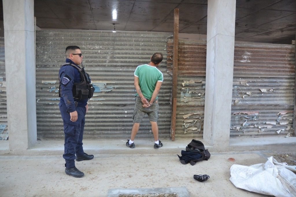 Detenido en una obra en construccion