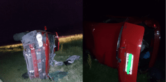 Automovilista volcó tras el reventón de un neumático