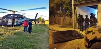 Con un helicóptero, patrulleros y 300 policías se concretan una veintena de allanamientos en Concordia