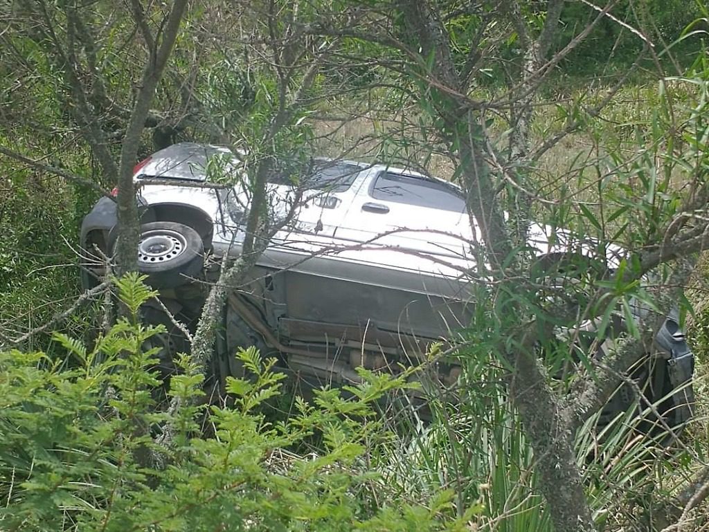 Vuelco de una camioneta