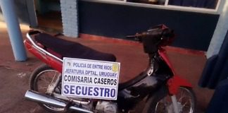 Caseros. recuperan moto sustraída