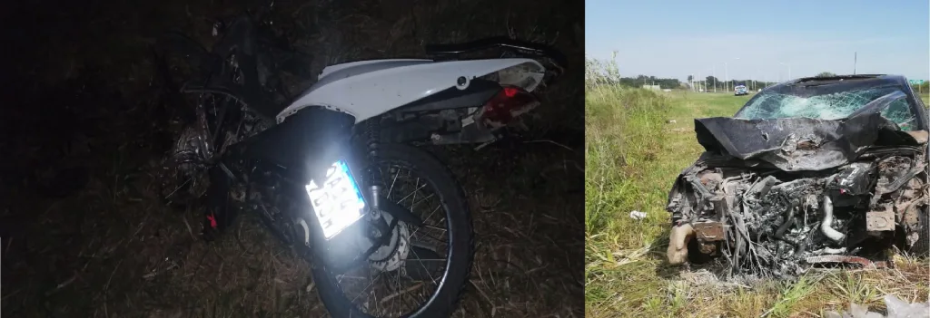 Accidente en ruta 39: Fallecieron dos jóvenes en el acceso a San Justo