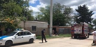 Se incendio el cielorraso de una vivienda