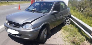 Automovilista perdió el control impactando contra el guardarraíl en RN 12