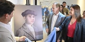 Bordet inauguró una muestra reconstructiva de la imagen de Urquiza