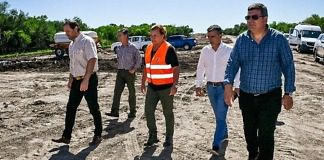 Comenzó la construcción de los pilotes del nuevo puente El Cinto