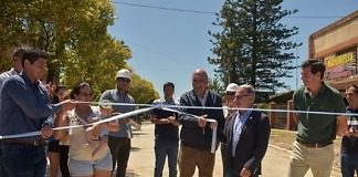 CAFESG inauguró una importante obra de pavimento en Pronunciamiento